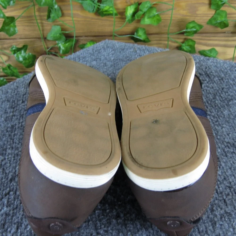 Levi's Brown Boys Synthetic Sneakers Size‎ 4.5 Casual Lace-Up Shoes